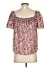 Hayden 100% Polyester Pink Short Sleeve Blouse Size S - photo 2