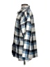 the pulse boutique 100% Polyester Plaid Blue Coat Size S - photo 5