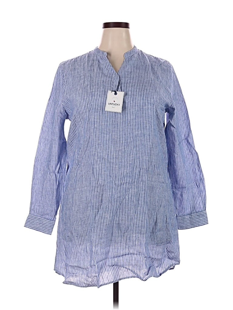 Untuckit Casual Dress In Blue