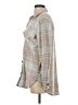 BeachLunchLounge Plaid Tan 3/4 Sleeve Blouse Size S - photo 5