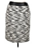 Etcetera Chevron-herringbone Silver Casual Skirt Size 14 - photo 1