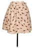 Assorted Brands 100% Polyester Hearts Tan Casual Skirt Size L - photo 2