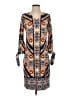 Chico's Print Orange Casual Dress Size Sm (0) - photo 1