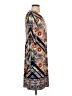 Chico's Print Orange Casual Dress Size Sm (0) - photo 4