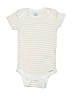 Gerber Stripes Ivory Short Sleeve Onesie Size 3-6 mo - photo 1