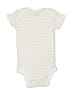 Gerber Stripes Ivory Short Sleeve Onesie Size 3-6 mo - photo 2