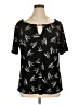 Worthington Black Short Sleeve Blouse Size XL - photo 1