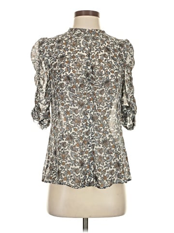 Veronica Beard 3/4 Sleeve Silk Top (view 1)