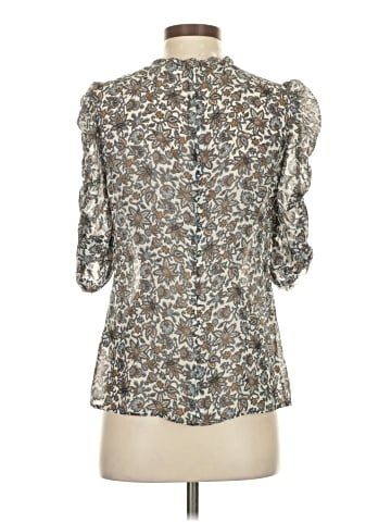 Veronica Beard 3/4 Sleeve Silk Top (view 2)