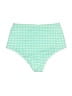 ASOS Checkered-gingham Green Swimsuit Bottoms Size 6 - photo 2
