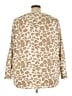 First Love Animal Print Tan Pullover Sweater Size 2X - photo 2