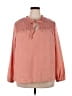 Como Vintage 100% Polyester Pink 3/4 Sleeve Blouse Size 2X - photo 1