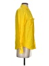 J.Crew 100% Silk Color Block Yellow Long Sleeve Silk Top Size 2 - photo 4