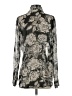 CAbi 100% Polyester Silver Long Sleeve Blouse Size S - photo 2