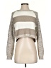 Express Stripes Gray Pullover Sweater Size S - photo 1