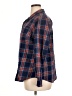 Old Navy 100% Cotton Plaid Blue 3/4 Sleeve Button-Down Shirt Size XL - photo 5