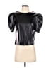 Cupcakes & Cashmere 100% Polyurethane Black Short Sleeve Top Size XS - photo 1
