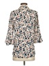 ASTR The Label 100% Polyester Animal Print Ivory 3/4 Sleeve Blouse Size XS - photo 2