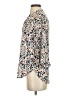 ASTR The Label 100% Polyester Animal Print Ivory 3/4 Sleeve Blouse Size XS - photo 5