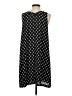 Ann Taylor LOFT 100% Polyester Polka Dots Black Casual Dress Size S - photo 2