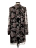 Ann Taylor LOFT 100% Polyester Paisley Black Casual Dress Size XS - photo 2