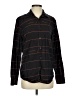 Alfani 100% Cotton Stripes Black Long Sleeve Button-Down Shirt Size S - photo 1