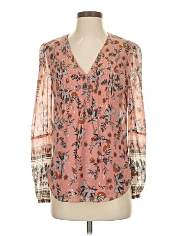 Veronica Beard Long Sleeve Silk Top (view 1)