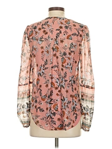 Veronica Beard Long Sleeve Silk Top (view 2)