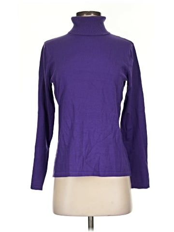 August Silk Turtleneck Sweater (view 1)
