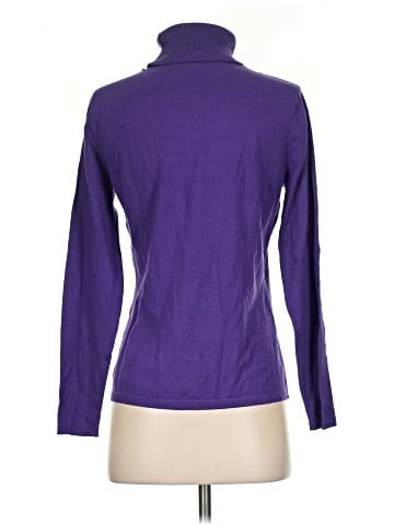 August Silk Turtleneck Sweater (view 2)