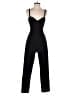 Black Halo Solid Black Jumpsuit Size 4 - photo 1