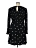 POPSUGAR Polka Dots Black Casual Dress Size XL - photo 2
