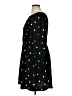 POPSUGAR Polka Dots Black Casual Dress Size XL - photo 5