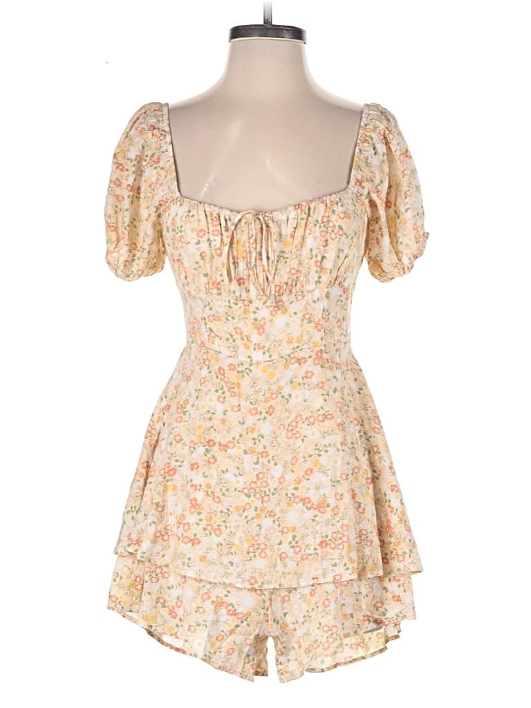 Pre-owned Altar'd State Romper In Ivory