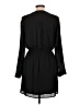 DR2 100% Polyester Solid Black Casual Dress Size L - photo 2