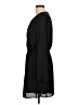 DR2 100% Polyester Solid Black Casual Dress Size L - photo 5