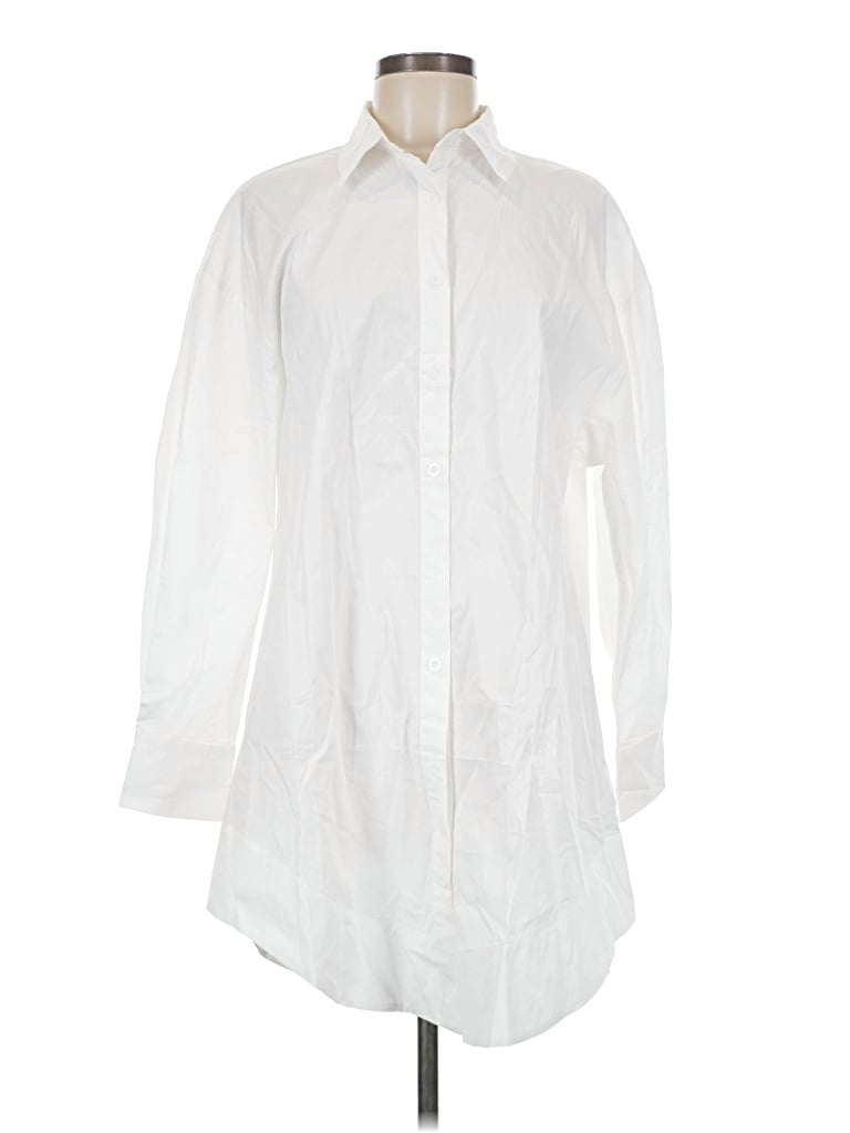 Lyaner Casual Dress In White