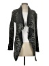 Assorted Brands 100% Polyester Animal Print Gray Black Coat Size S (estimated) - photo 1