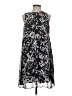 Taylor 100% Polyester Print Black Cocktail Dress Size 4 - photo 1