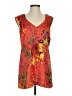 CAbi 100% Polyester Orange Sleeveless Blouse Size S - photo 1