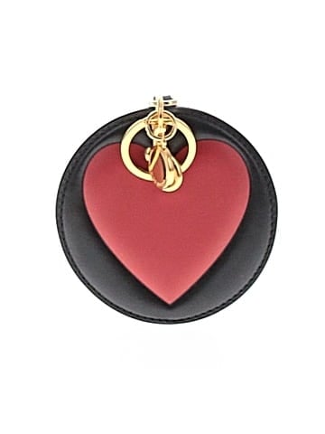 Moschino Big Heart Leather Keychain (view 1)