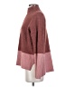 Olive and Oak Color Block Burgundy Turtleneck Sweater Size S - photo 5