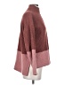 Olive and Oak Color Block Burgundy Turtleneck Sweater Size S - photo 4