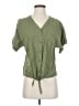 Time and Tru Green Short Sleeve Blouse Size S - photo 1