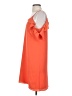 Aqua Solid Orange Casual Dress Size S - photo 5