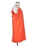 Aqua Solid Orange Casual Dress Size S - photo 4
