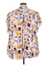 Torrid Floral Purple Short Sleeve Blouse Size 4X Plus (4) - photo 2