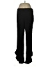 Ecru Solid Black Dress Pants Size 8 - photo 1