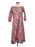 Assorted Brands Argyle Pink Casual Dress Size XS - photo 1