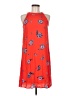 Splendid 100% Rayon Print Orange Casual Dress Size M - photo 1
